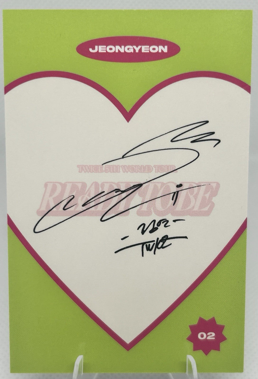 TWICE 5th World Tour READY TO BE Official Trading Card #02 JEONGYEON NM1