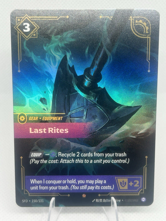 Riftbound League of Legends TCG Last Rites 150/221 Foil Epic NM0