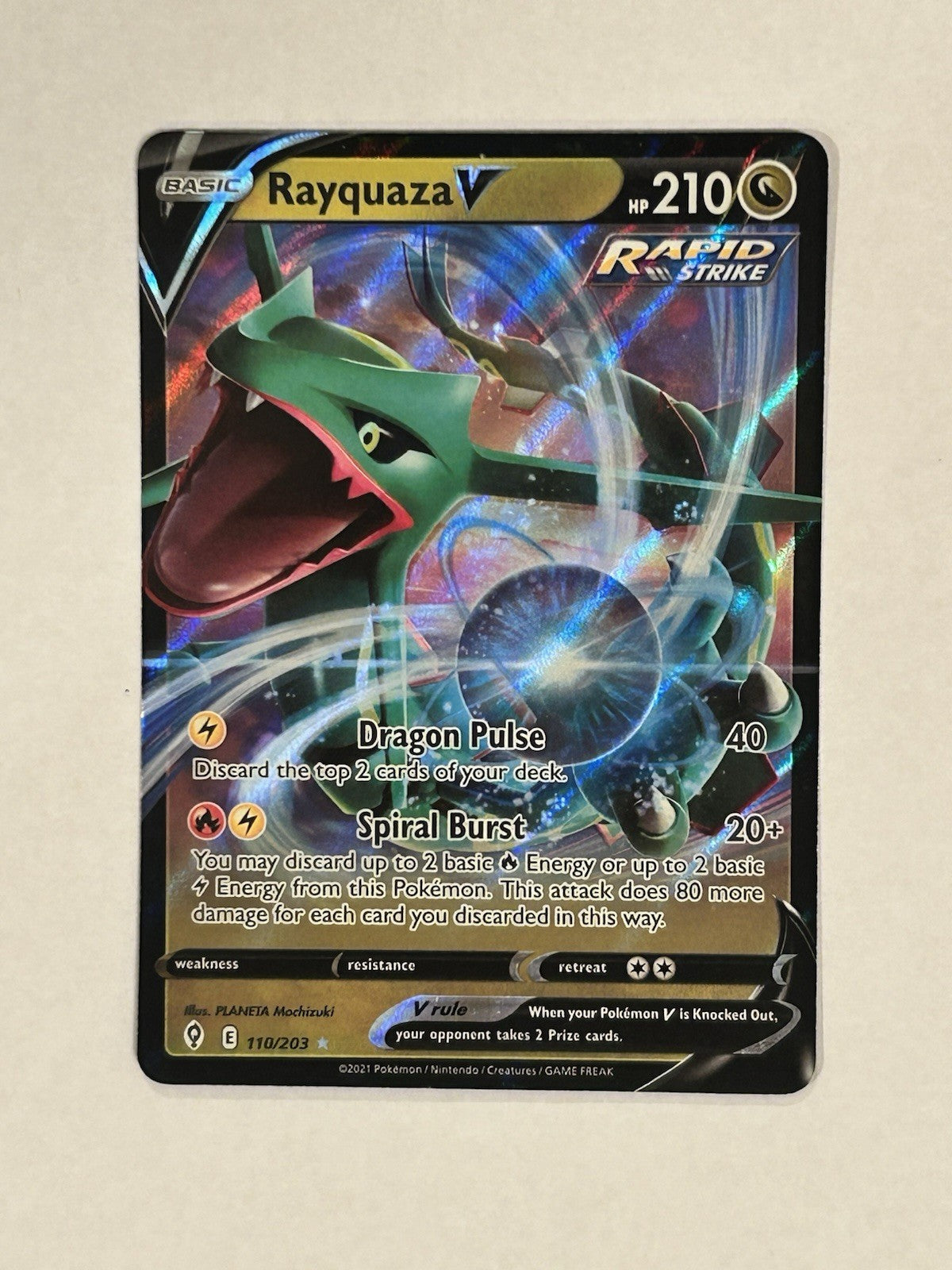 Pokemon Rayquaza V & VMAX Lot English Evolving Skies Japanese VMAX Climax s8b NM2