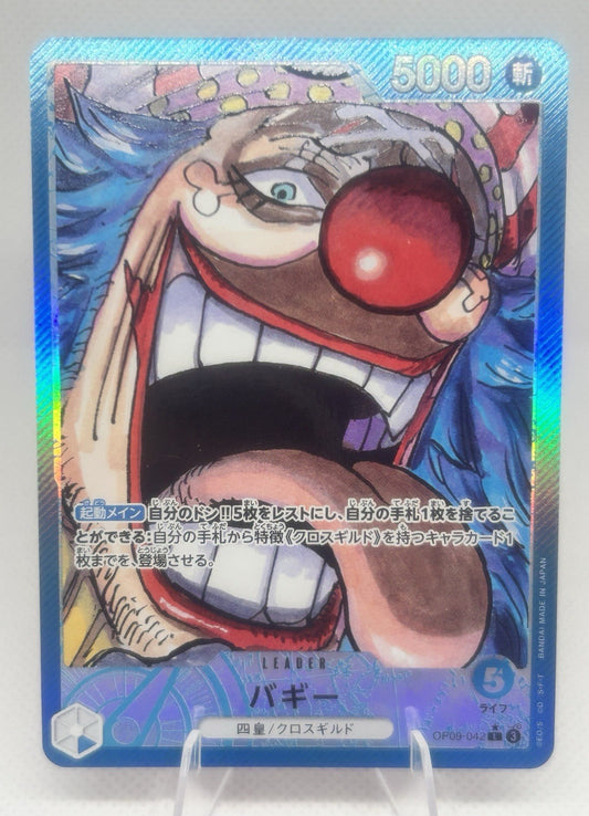 One Piece Japanese Buggy OP09-042 L Leader Parallel Alt Art OP09 NM0