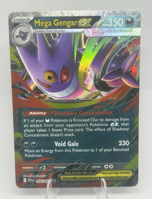 Pokemon ME02 Phantasmal Flames Mega Gengar ex 056/094 Double Rare RR Holo NM0
