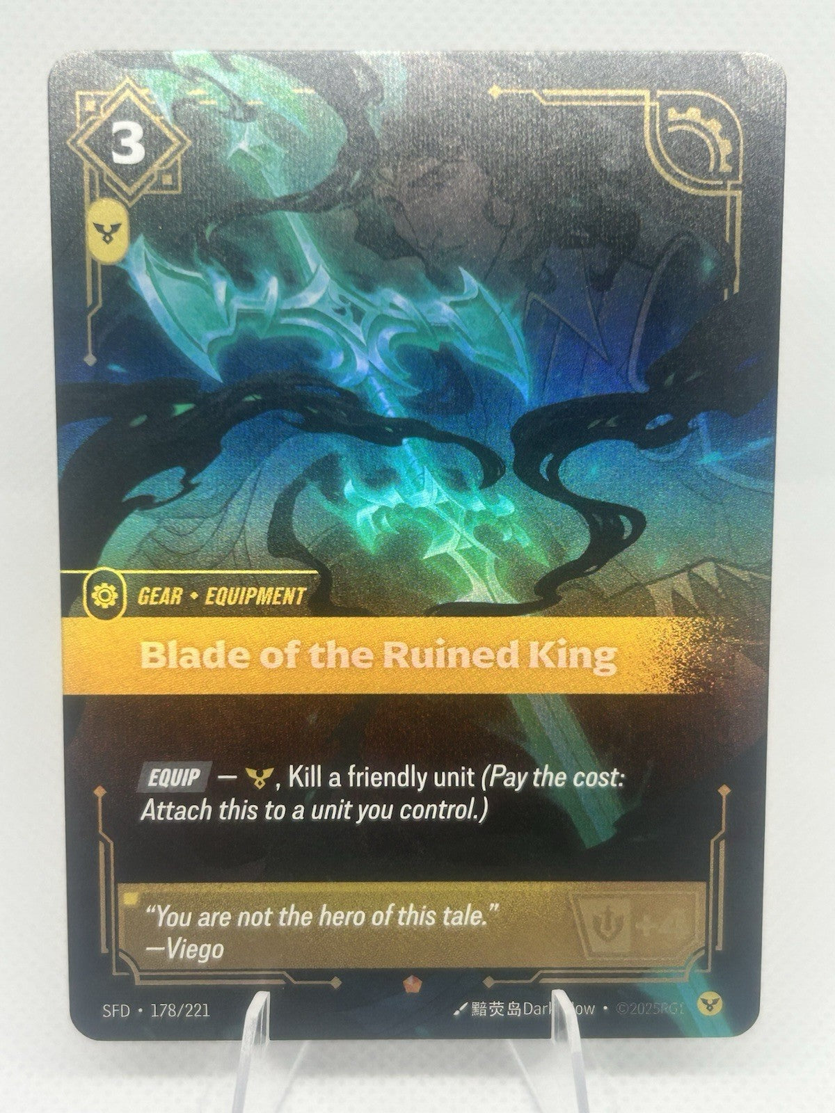 Riftbound League of Legends TCG Blade of the Ruined King 178/221 Foil Epic NM0