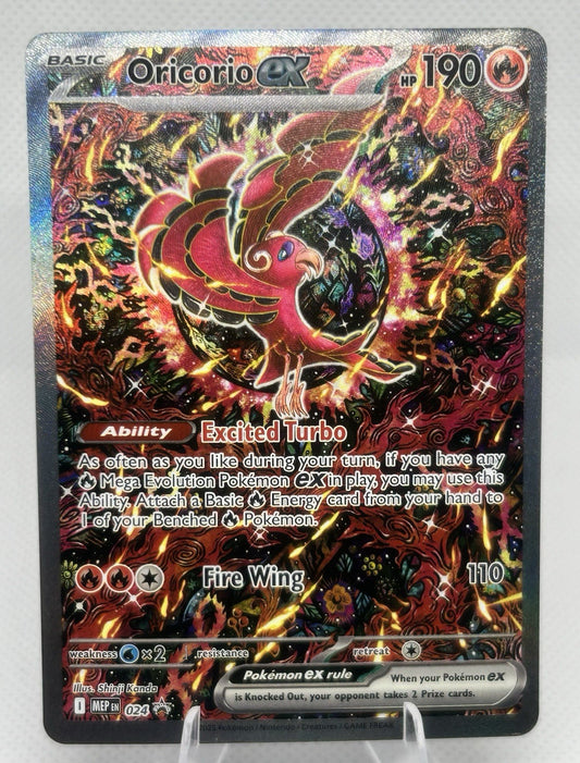 Pokemon TCG Oricorio ex MEP EN 024 Promo - Full Art - Mega Evolution NM0