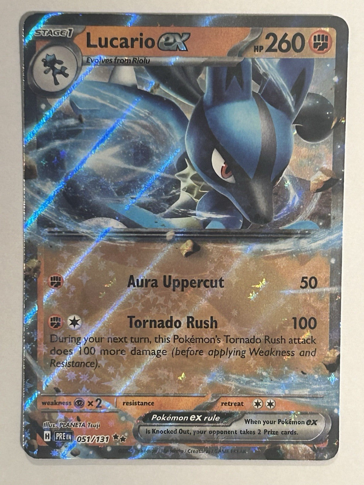 Lucario ex – 051/131 – SV: Prismatic Evolutions – NM0