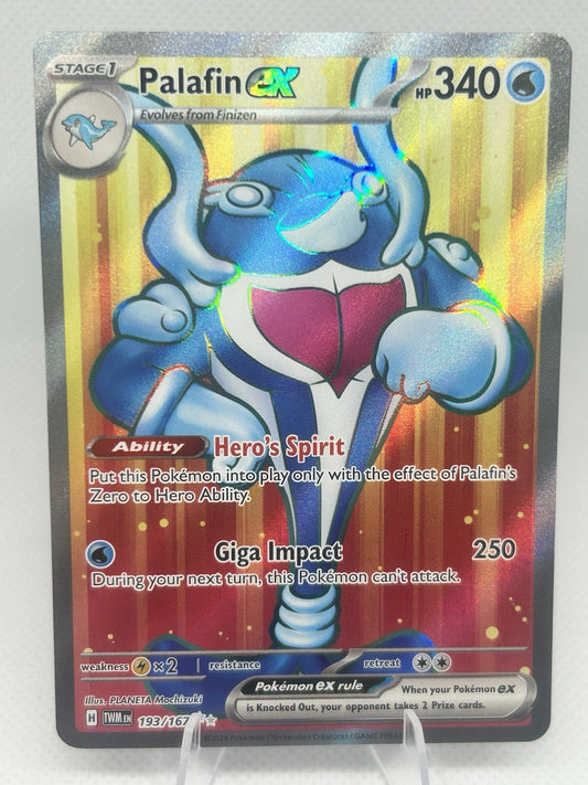 Pokemon Palafin ex 193/167 Twilight Masquerade Ultra Rare Full Art NMPokemon Pal0